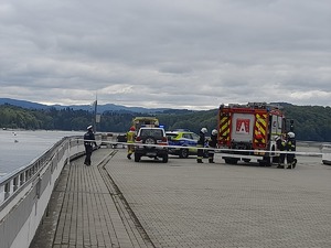 symulacja na zaporze wodnej w Solinie