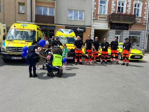 policjanci na wyścigu kolarskim &quot;ORLEN WYŚCIG NARODÓW&quot;