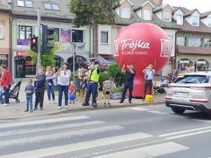 policjanci na wyścigu kolarskim &quot;ORLEN WYŚCIG NARODÓW&quot;