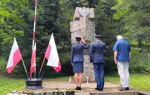 uroczystości obchodów Święta Policji w Komendzie Powiatowej Policji w Lesku 25 lipca 2024 roku