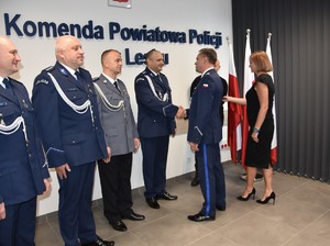 uroczystość w Komendzie Powiatowej Policji w Lesku