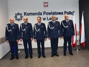 uroczystość w Komendzie Powiatowej Policji w Lesku