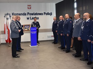 pożegnanie funkcjonariuszy przechodzących na emeryturę