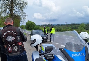 akcja policjantów i motocyklistów na rzecz bezpieczeństwa w RD