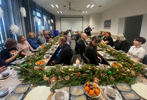 spotkanie opłatkowe w leskiej komendzie