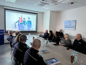 odprawa roczna w Komendzie Powiatowej Policji w Lesku