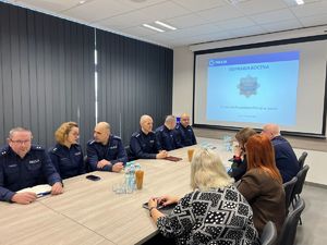 odprawa roczna w Komendzie Powiatowej Policji w Lesku
